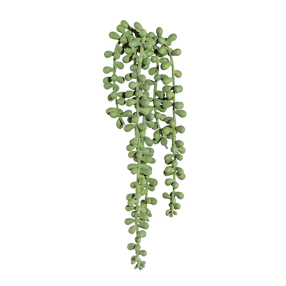 Künstliche Fetthennen Sedum Mauerpfeffer hängend Grau-Grün 30cm