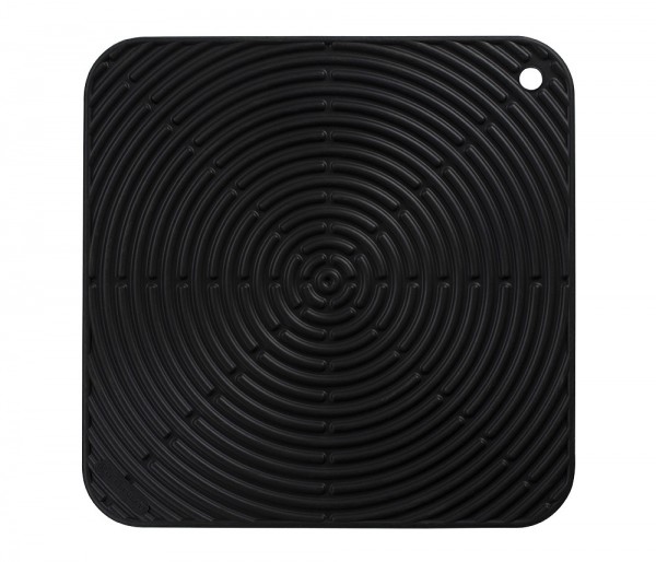 Le Creuset Topflappen Quadratisch Klassik Silikon Schwarz 29cm
