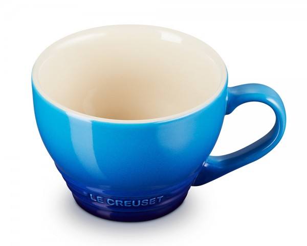 Le Creuset Cappuccino Tasse Steinzeug Azure Blau 400ml