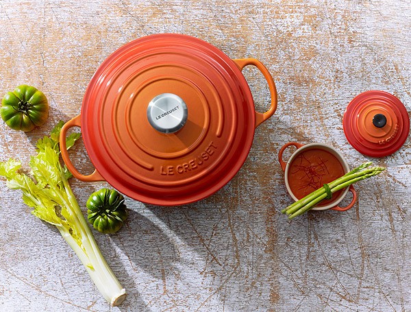 Le Creuset Bräter Signature Rund Gusseisen Ofenrot 22cm