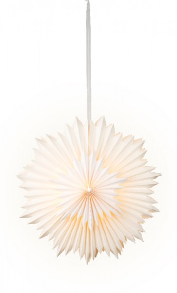 LED Weihnachtsstern 3D Leuchtstern Indoor Beleuchtet Warmweiß Papier mit Timer