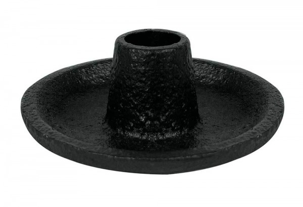 Kerzenhalter Gusseisen Schwarz Rustikal Kerzenständer Schwer Antik-Stil