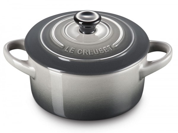 Le Creuset Mini Cocotte Steinzeug Flint Grau 10X5cm