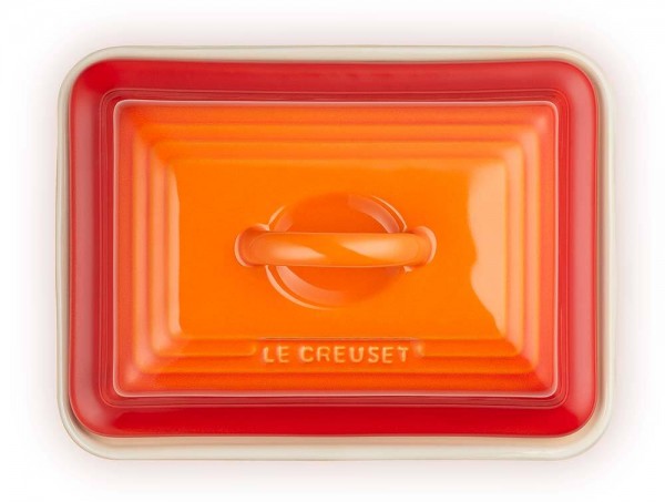 Le Creuset Butterdose Steinzeug Ofenrot 12,5cm