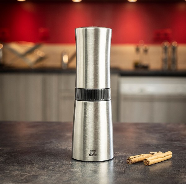 Peugeot Zimtmühle mit Shaker-Funktion Edelstahl 22 cm
