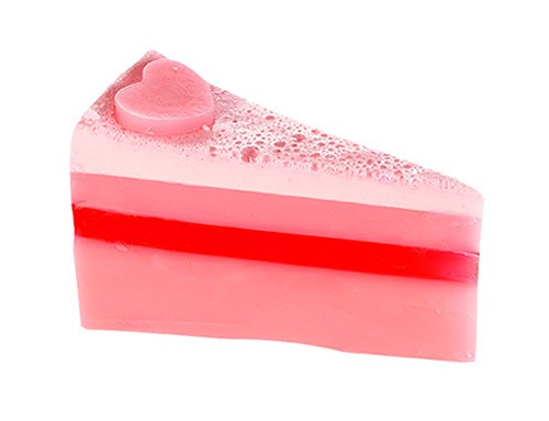 Bomb Cosmetics RAPBERRY SUPREME Cake Soap Handgemachte Seife Tortenstück 150g