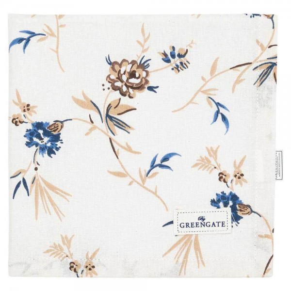 Greengate Stoffserviette Uma Beige Blumen 40x40cm