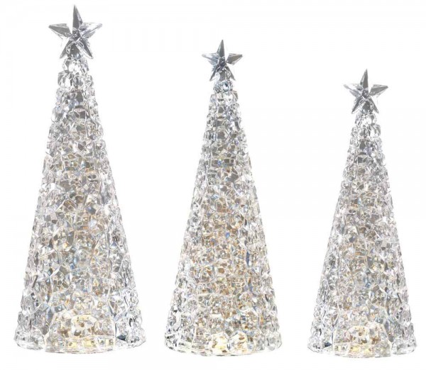 Sompex GLAMOR Tischleuchte Weihnachtsbaum Dekoleuchte Silber