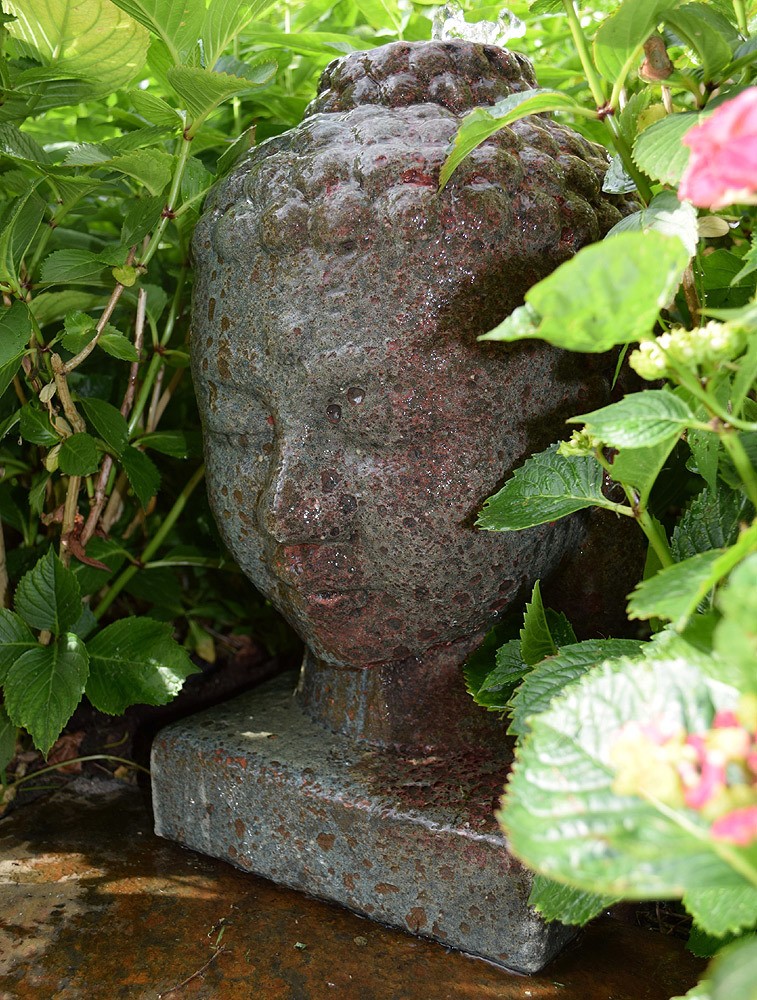 Ubbink AcquaArte Lasa Buddha Kopf Gartenbrunnen Set Springbrunnen