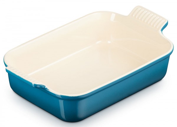 Le Creuset Auflaufform Tradition Steinzeug Deep Teal 26cm