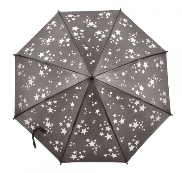 Regenschirm Reflektor Kinder Sterne Stockschirm Kinderschirm reflektierend