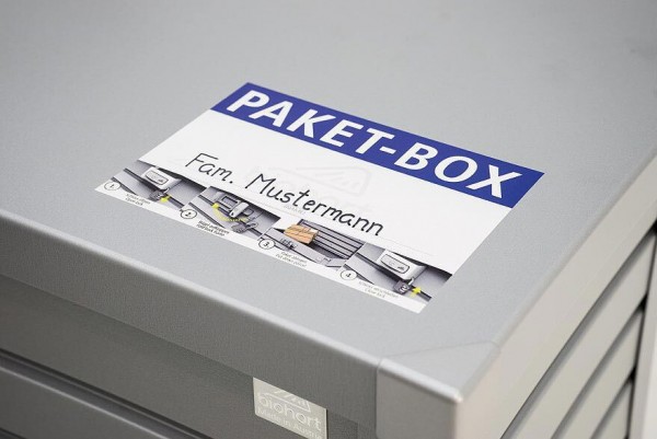 Biohort Paket-Box Ablagebox Silber-Metallic