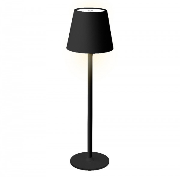 LED Tischlampe Kabellos Dimmbar Touch Schwarz USB Outdoor Leuchte Warmweiß Kaltweiß