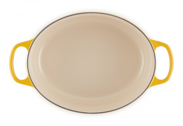 Le Creuset Bräter Signature Oval Gusseisen Nectar Gelb