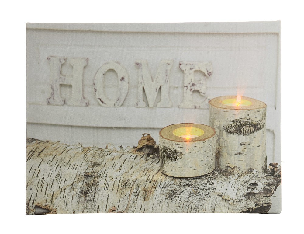 LED Bild Winter Home Kerzen Birke Weiß Mit Beleuchtung Leuchtbild LED Bild Winter Home Kerzen Birke Weiß Mit Beleuchtung Leuchtbild