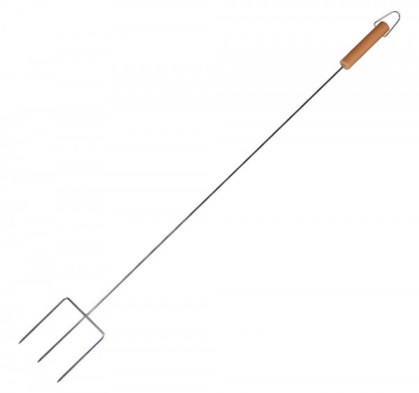 Marshmallow Spieß Grillspieß Dreizack mit Holzgriff 81cm