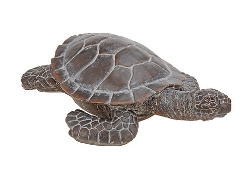 Große Dekofigur Schildkröte Steinguss Bronze-Optik Antik-Stil Große Dekofigur Schildkröte Steinguss Bronze-Optik Antik-Stil