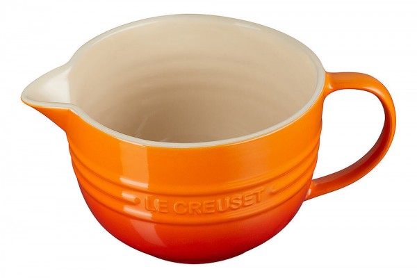 Le Creuset Rührschüssel mit Henkel Steinzeug Ofenrot