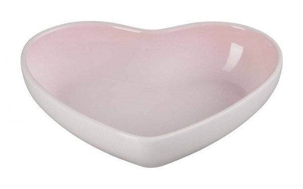 Le Creuset Schüssel Herzform Steinzeug Shell Pink 650ml