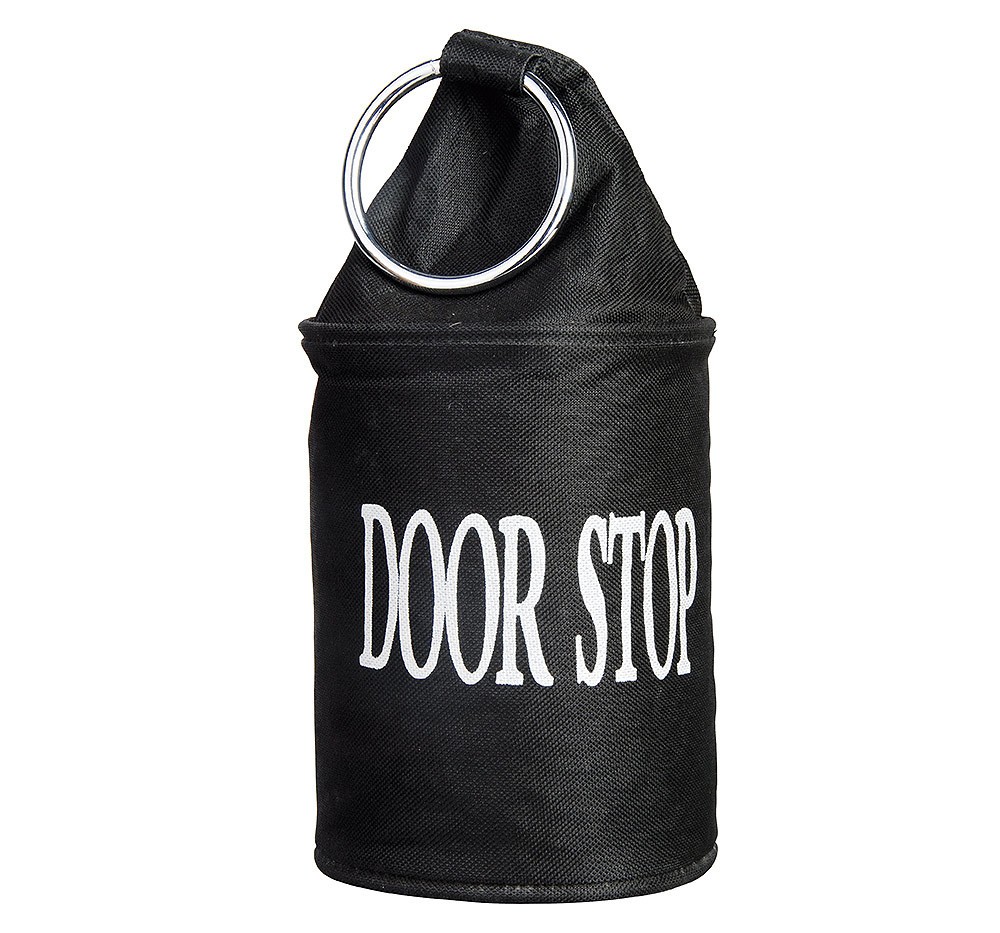 Türstopper Boxsack Door-Stop Sandsack Schwarz mit Ring Vintage-Stil Türstopper Boxsack Door-Stop Sandsack Schwarz mit Ring Vintage-Stil