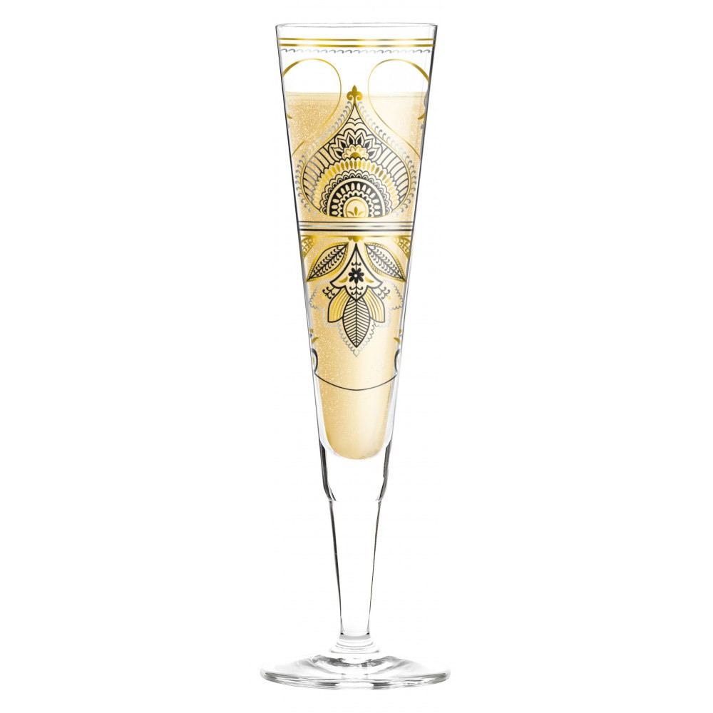 Ritzenhoff Champagnerglas mit Stoffserviette Champus Design Michal Shalev F17 Ritzenhoff Champagnerglas mit Stoffserviette Champus Design Michal Shalev F17