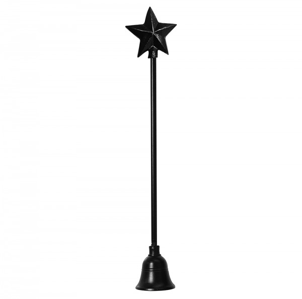 Kerzenlöscher Stern Schwarz Weihnachten Flammenlöscher Dochtlöscher Nostalgie 28cm