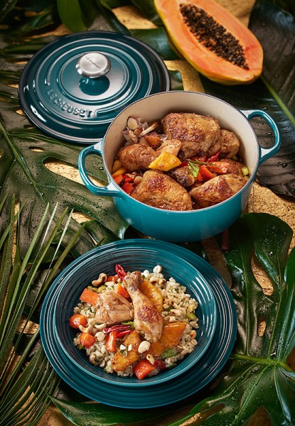 Le Creuset Suppenteller Steinzeug Deep Teal Petrol 22cm