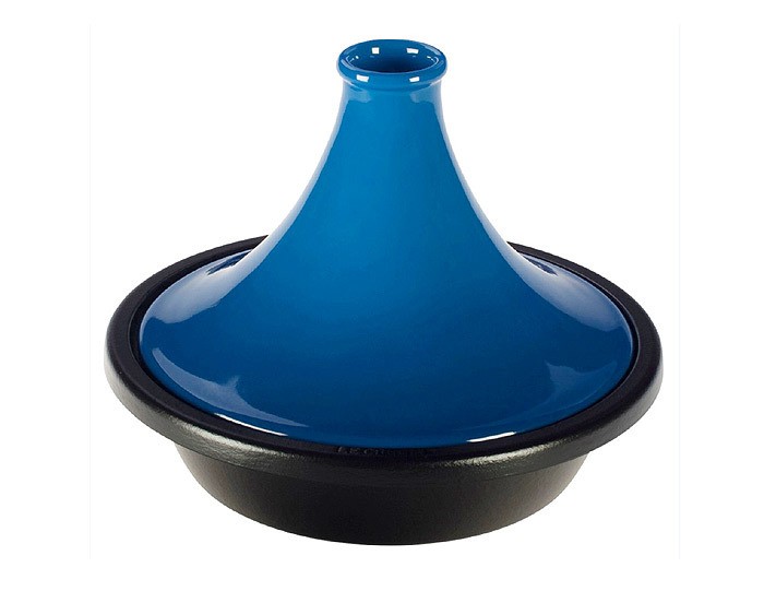 Le Creuset Tagine Guss Marseille Blau 35cm Le Creuset Tagine Guss Marseille Blau 35cm