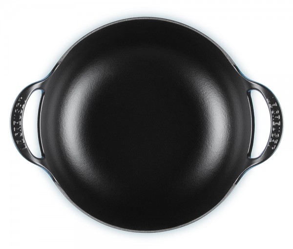 Le Creuset Balti Dish Schmorbräter Gusseisen Azure Blau 24cm
