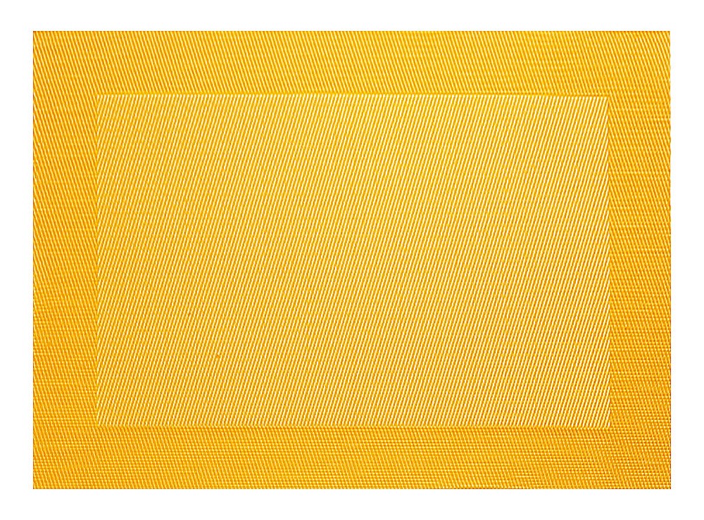 ASA Selection Tischset Gelb Gewebte Optik mit Rand Platzset PVC