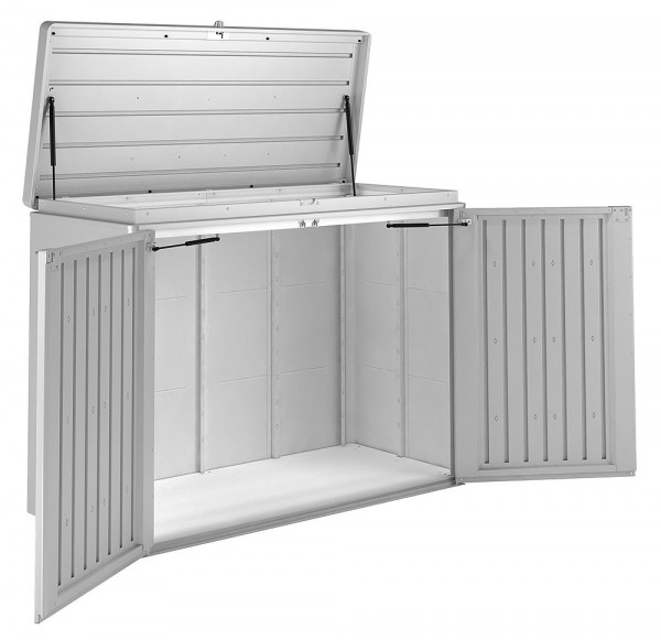 Biohort Highboard 200 Aufbewahrungsbox 200x84x127cm Silber-Metallic