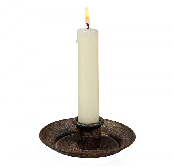 Kerzenhalter Vintage-Stil Zink Rostig 3 Stück Kerzenständer Set Metall 9 cm