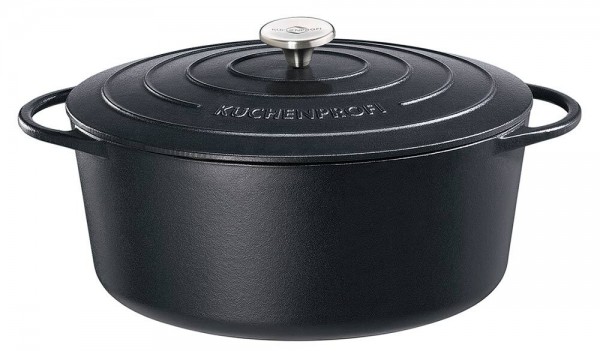Küchenprofi Bratentopf Oval PROVENCE Schwarz Bräter Classic Black