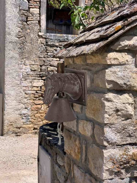 Türglocke Pferd Nostalgie Glocke Gusseisen Antik-Braun