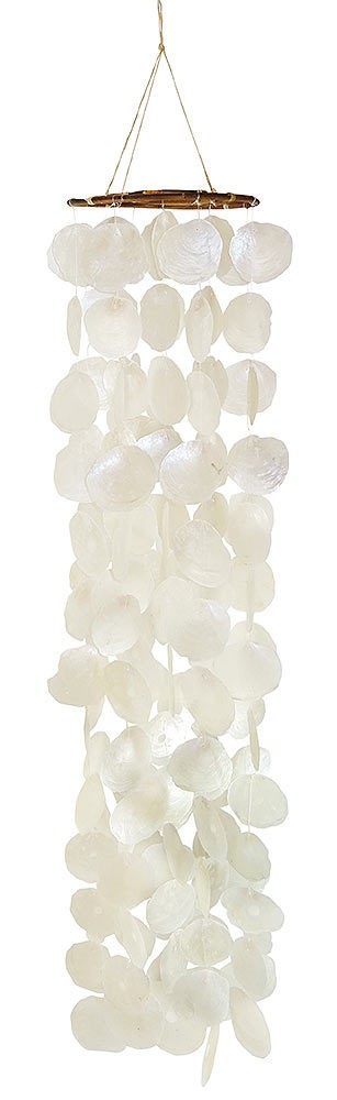 Capiz Windspiel Perlmutt Groß Mobile Boho Dekoration 185cm Capiz Windspiel Perlmutt Groß Mobile Boho Dekoration 185cm