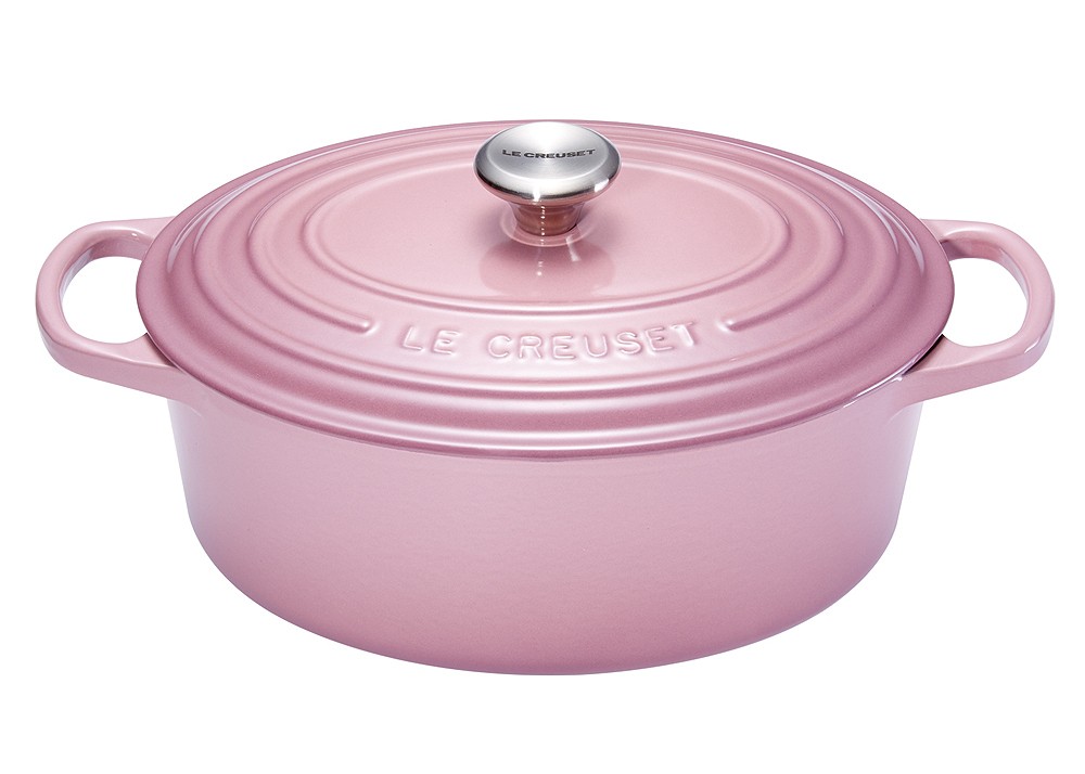 Le Creuset Bräter Signature Oval Gusseisen Mauve Pink 29cm