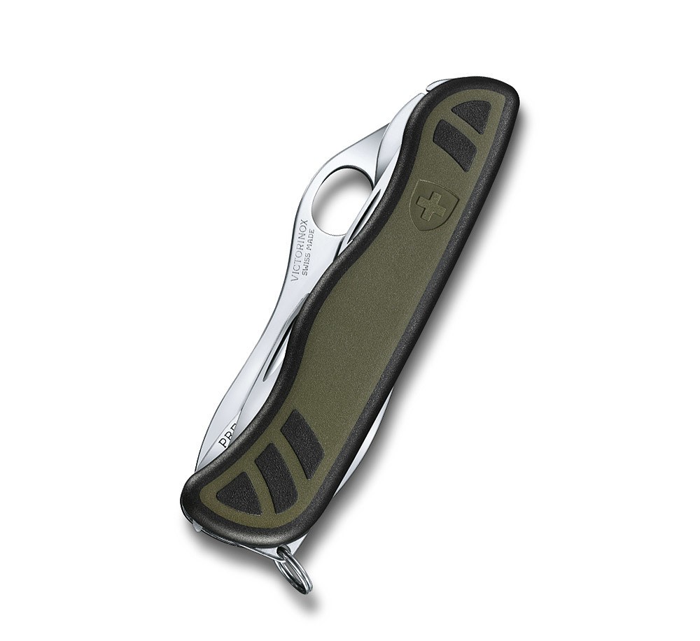 Victorinox Schweizer Soldatenmesser 08 Grün-Schwarz Schweizer Taschenmesser - 10 Funktionen