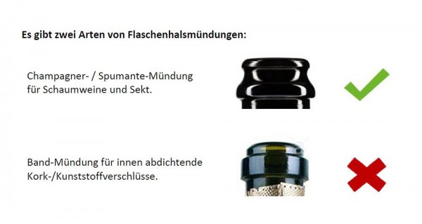 Le Creuset SW-101 Sekt-Verschluss Metal