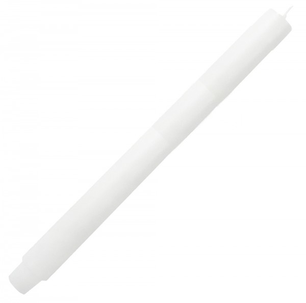Dicke Stabkerze Weiß Durchgefärbt Lang 30cm x 2,5cm Tropffrei Premium