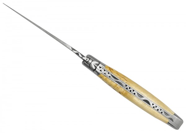 Laguiole en Aubrac Taschenmesser Birke (Bouleau) matt 12 cm