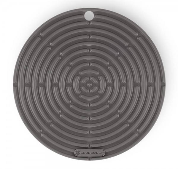 Le Creuset Topflappen Rund Silikon Flint Grau