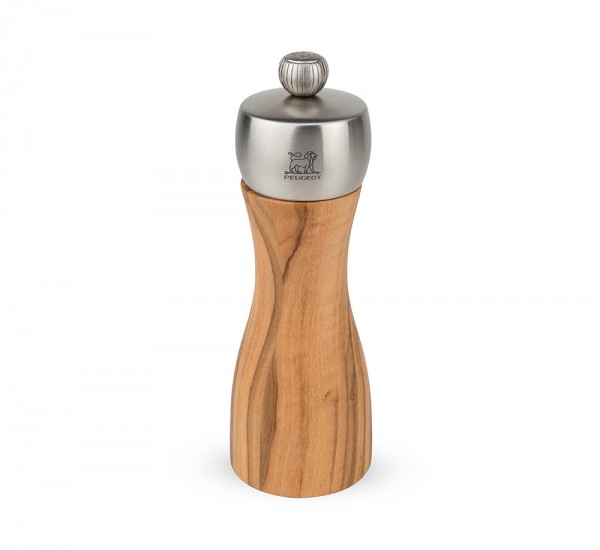 Peugeot Fidji Salzmühle Olivenholz Edelstahl 15cm