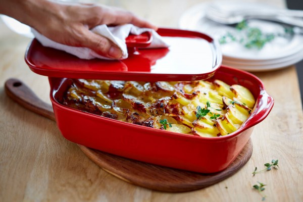 Emile Henry Deckel HR® ceramic für Gratinform Rot 25cm