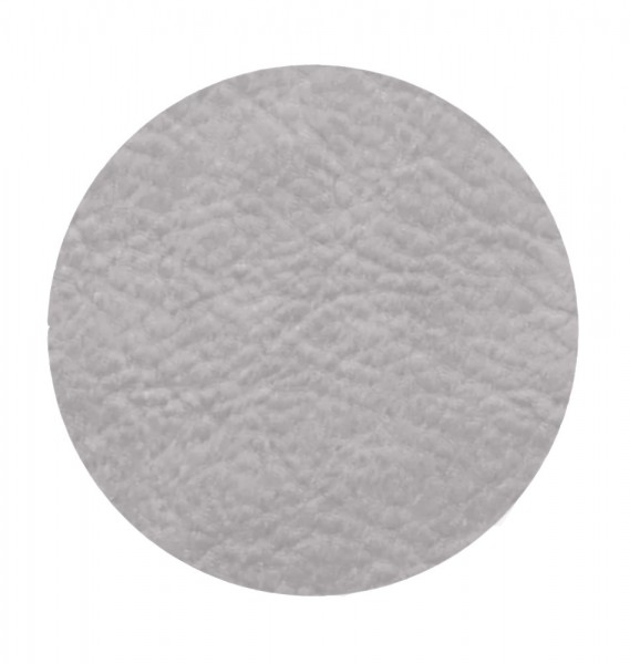 ASA Untersetzer Grau rund 4er Set Silver Cloud veganes Leder 10 cm