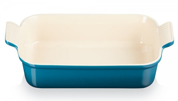 Le Creuset Auflaufform Tradition Steinzeug Deep Teal 26cm
