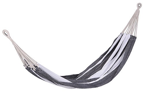 Große Hängematte Streifen-Muster Schwarz/Weiss 200x150cm Große Hängematte Streifen-Muster Schwarz/Weiss 200x150cm
