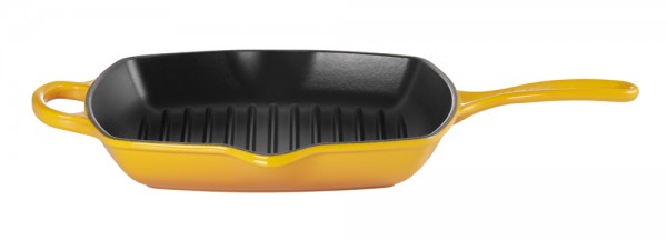 Le Creuset Grillpfanne Quadratisch Signature Gusseisen Nectar Gelb 26cm