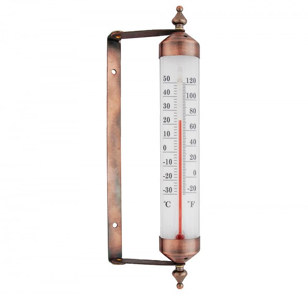 Fensterthermometer Vintage Kupfer Wandthermometer beweglich Nostalgie