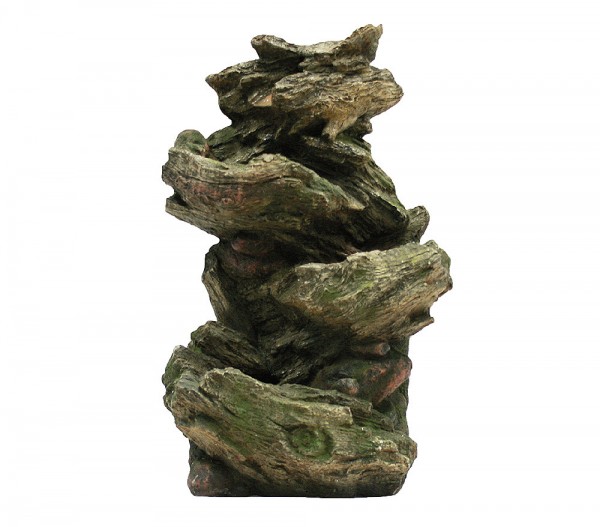 Ubbink AcquaArte Vernier Wasserfall Woodstruktur Gartenbrunnen Set LED Springbrunnen