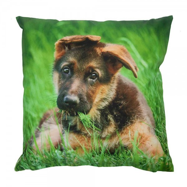 Outdoor Kissen Hund Welpe Schäferhund Gartenkissen Wasserabweisend
